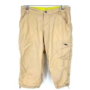 Columbia Women's Tech Capri Outdoor Hiking Pants Khaki Size 6